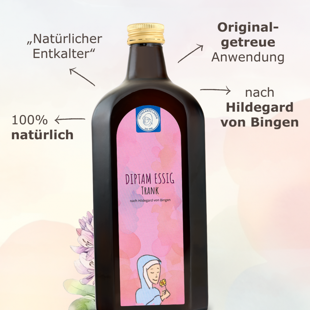 Hildegard von Bingen - Diptam Essig Trank 8 Flaschen Kurpackung 4000ml