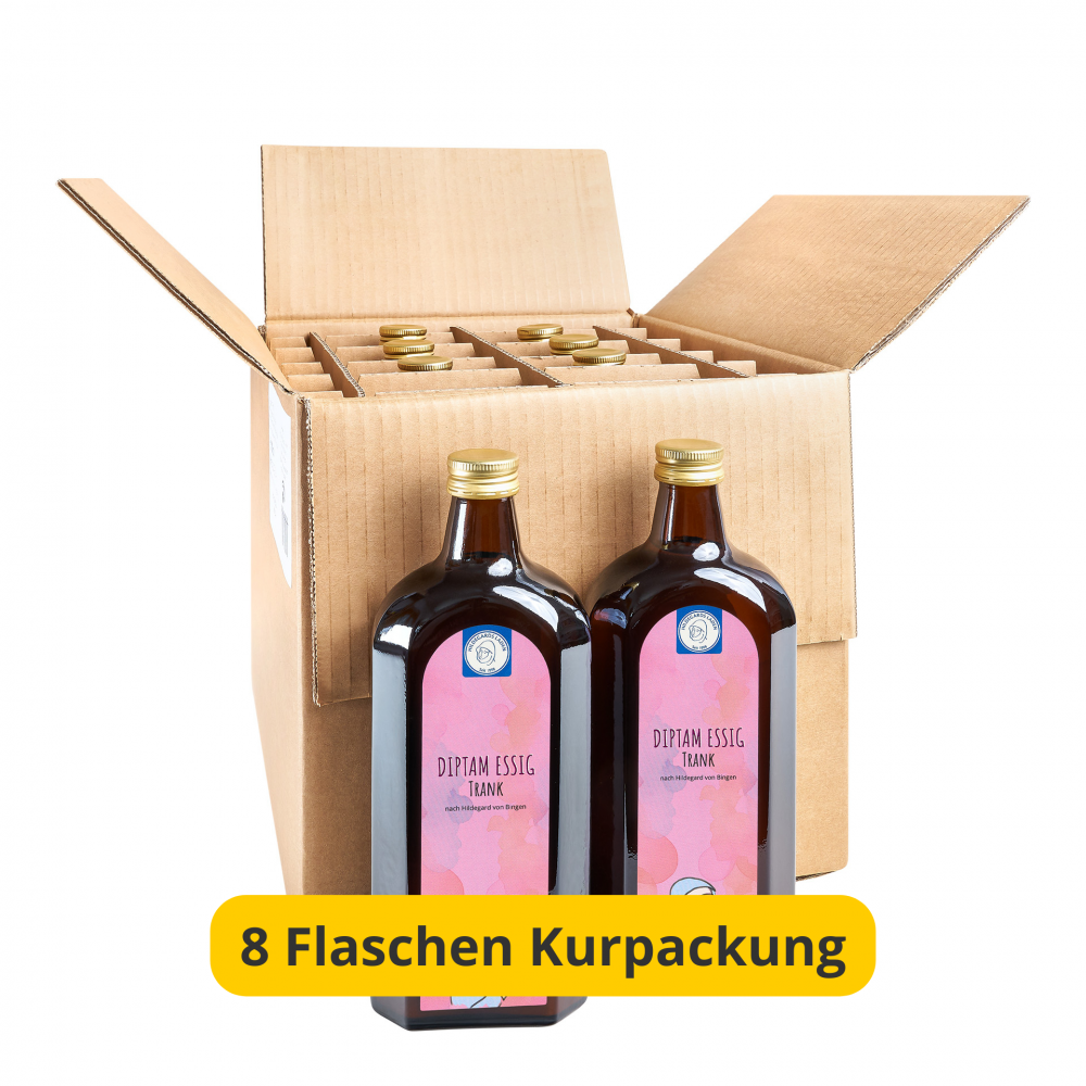 Hildegard von Bingen - Diptam Essig Trank 8 Flaschen Kurpackung 4000ml