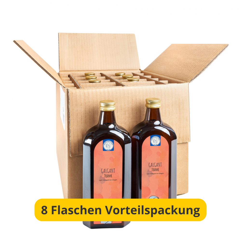 Hildegard von Bingen - Galgant Trank 8 Flaschen Vorteilspackung 4000ml